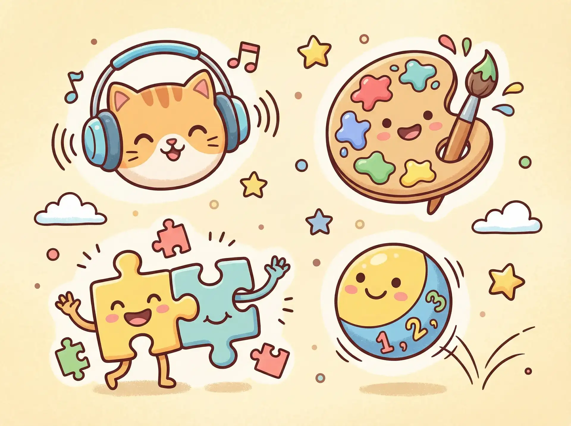 小朋友的手工作品 - 乳头开发 益智创作